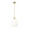 Z-Lite Margo 1 Light Pendant, Olde Brass & White 7500P14-OBR - alternate 5